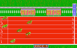 Frog Race atari screenshot